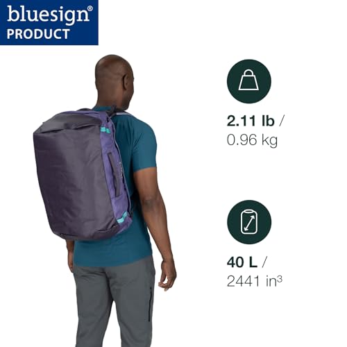 Osprey Transporter Lightweight Travel Duffel Bag - Extra Large Water Resistant Durable Gear Bag for Men and Women - color: Frosty Mint/Soundwave Grey, style: 40l