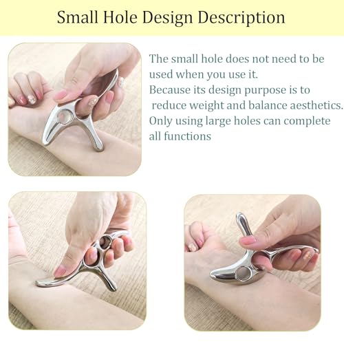 Gua Sha Trigger Point Massage Tool -Thumb Protector,Deep Tissue Massage,Muscle Scraper Tool (T) - size: L