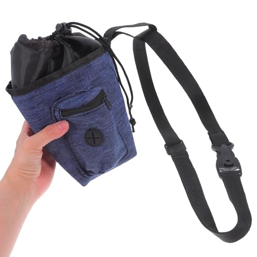 Abaodam Climbing Chalk Bag with Waist Belt Anti-Slip Magnesium Chalk Pouch for Rock Climbing and Bouldering for Gymnastics and Mountaineering Navy Blue