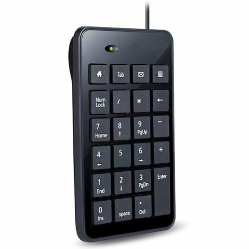 USB Numeric Keypad Keyboard 23 Number Keypad Corded Pad for Laptop PC Computer Notebook Big Print Letter USB Pad