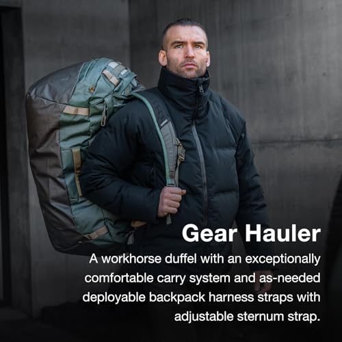 Osprey Transporter Lightweight Travel Duffel Bag - Extra Large Water Resistant Durable Gear Bag for Men and Women - color: Raven Black, style: 95l