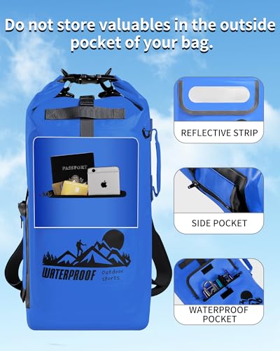 Dry Bag Backpack - color: Blue, size: 20L