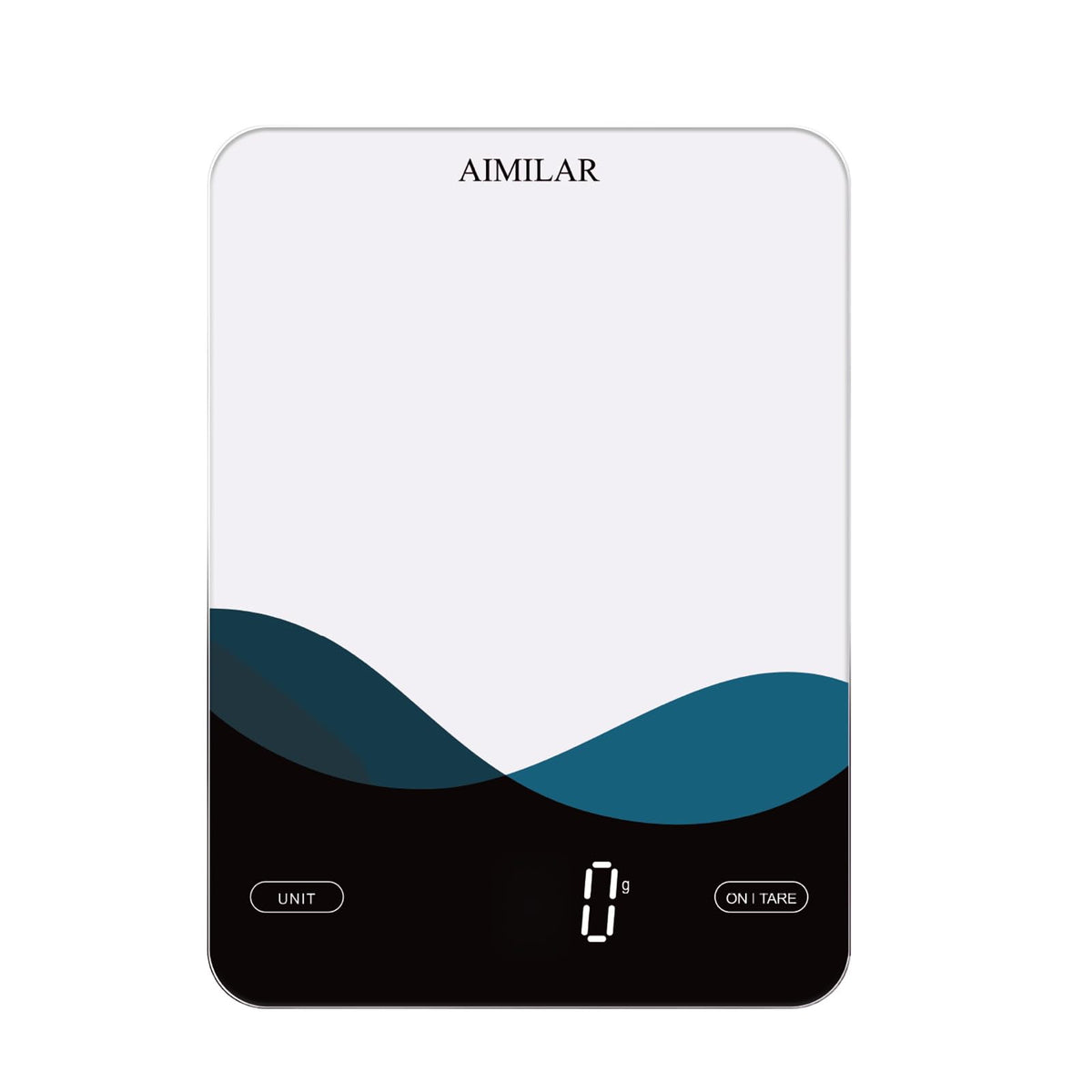 AIMILAR Bluetooth Smart Kitchen Scale 10kg/22lb - Nutrition Food Scale with App Calorie & Macro Tracker, 19+ Nutrients Analysis, USB-C Rechargeable, Tempered Glass, LED Display
