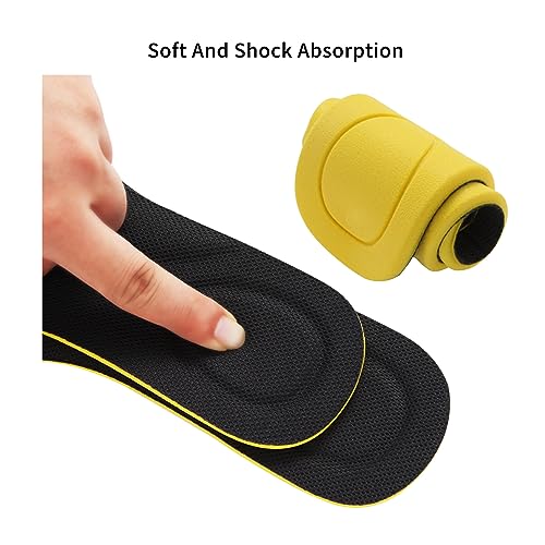 5 Pairs Shoes Insoles for Men Women Work,Elastic Shock Absorbing Breathable Shoe Insoles,for Boot Sneakers Hiking Replacement Insoles (XL [US M:10.5-12/W:12-15])
