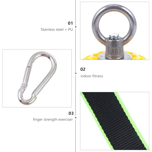 VICASKY Climbing Pull up Ball and Finger Strength Exerciser Wrist Exercise Grip Ball with Hanging Rings for Rock Climbing Training and Hand Strengthening Random Color