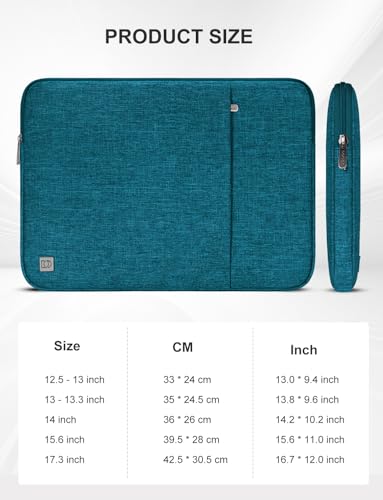 DOMISO 17 inch Laptop Sleeve Case Notebook Bag Protective Carrying Handbag for 17.3" Notebook/Dell Inspiron/MSI GS73VR Stealth Pro/IdeaPad 300 320 321/HP Envy/LG Gram 17"/ASUS ROG Strix GL702VS, Teal - color: Teal, size: 17 inch