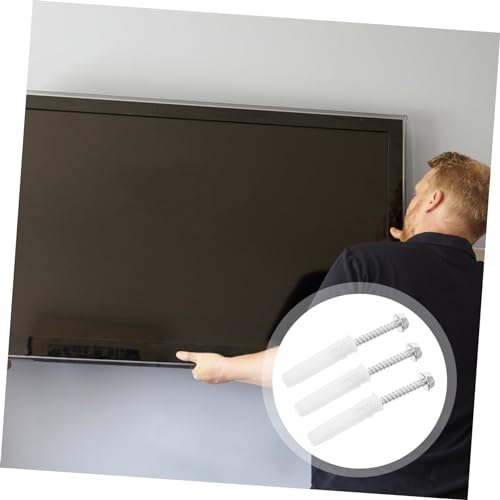10Sets Mounting Hardware Kit with Concrete Wall Anchors and Screws for Easy Installation Reliable Support for Stands and Drywall Applications