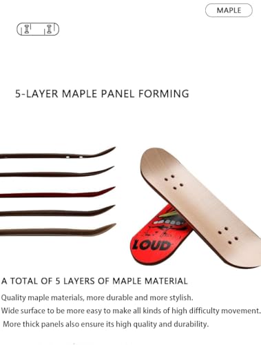 Wooden, pro Fingerboard 29mm Mini handboard、Premium Fingerboard Ideal for Dexterity maneuvers (Abstraction) - color: Abstraction