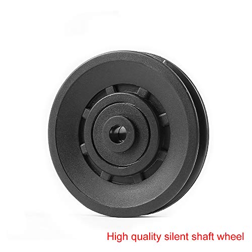 90mm Universal Bearing Pulley Wheel for Cable Machine Gym Equipment Part Garage Door (6 PCS) - color: 90mm-6 PCS-P