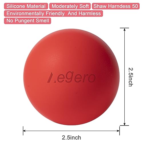 Massage Lacrosse Balls for Myofascial Release (2Pack, Blue) | Yoga Deep Tissue Massage,Trigger Point Therapy and Foot Plantar Fasciitis,Muscle Soreness Massager Ball - color: Blue