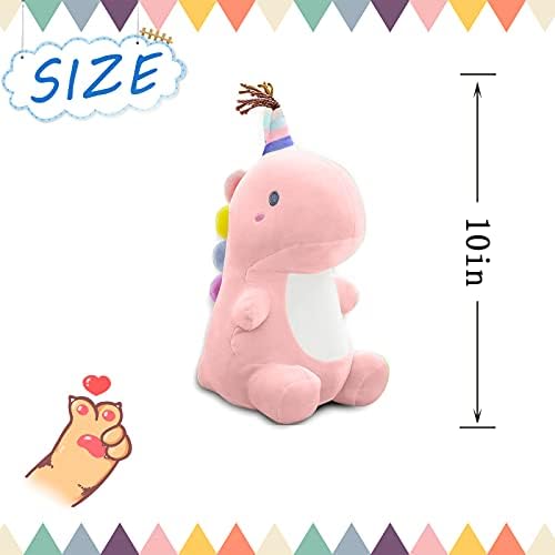 HENXING 10in Dinosaur Plush Toys, Cute Stuffed Animal Toy, Soft Dinosaurs Plush Doll Gifts for Boys Girls Adults Christmas Birthday Gifts Perfect Present