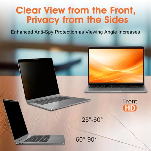 Laptop Privacy Screen 14 Inch 16:10 Display, Anti Glare Film Blue Light Filter Protector, Computer Privacy Screen Shield, Not for 14'' Laptops with 16:9 Aspect Ratio