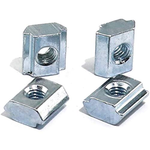 30pcs 2020 Series Sliding T Nuts Metric M4 Thread Slide in Hammer Head T-Nut for Standard 6mm T-Slot Aluminum Extrusion Profile （2020 Series M4） - size: 2020 Series M4