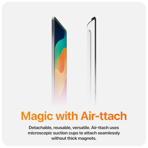 UPPERCASE GhostPaper Air Premium Detachable Paper Feel Writing Sketching Surface Screen Protector, Air-ttach Nano Suction Mounting, Compatible with iPad Air 11" M2/M3/M4 (2024-2026) - size: iPad Air 11" (2024+)