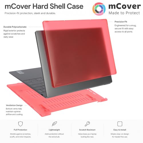 mCover Case ONLY Compatible for 2022~2023 13.4" Dell XPS 13 Plus 9320 non-2-in-1 Series Traditional Notebook Computers(NOT Fitting Other Dell Models) - Orange - color: Orange