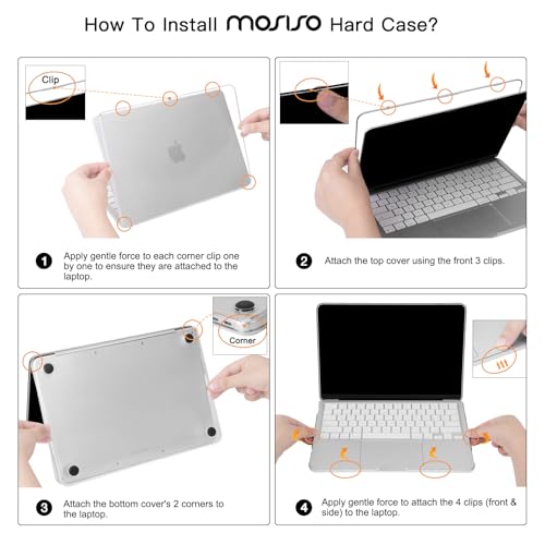 MOSISO Compatible with MacBook Neo Case 13 inch 2026 A3404 A18 Pro Chip | Ultra-Thin Surpass Natural Beauty Seamlessly Closes Protective Hard Shell Case Cover, Crystal Citrus - color: Crystal Citrus