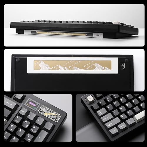 YUNZII IF99 96% Wireless Mechanical Keyboard (Black, Gateron Zero Switch) | QMK/VIA Keyboard with LCD Display,Custom Magnetic Badge,8000mAh Battery,Hot Swap Gasket,RGB,for Gaming/Mac/Win - color: Black, size: Gateron Zero Switch