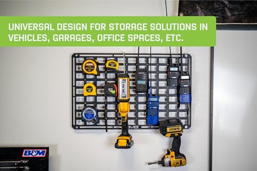 DV8 Universal Molle Panels Pair of 7" x 2.5" for Garages Recovery Gear | Can Be Mounted Almost Anywhere Including Vehicles, Available in 6 Sizes, Universal Mounting for Tools, & More - size: Pair of 7" x 2.5"