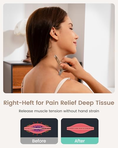 lifechill Trigger Point Massage Tools Pain Relief Deep Tissue, FSA Eligible | Metal Gua Sha Fascia Release Tools, Muscle Scraper Acupressure Tool for Pressure Point Massage, Lymphatic Drainage Massager