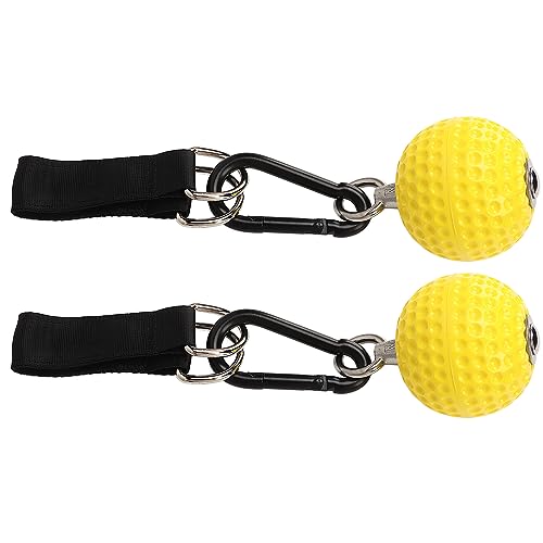 Socobeta Climbing Pull Up Balls Set with Staps for Strength Training Indoor and Outdoor Grip Exercise Durable PU Material 2 Units