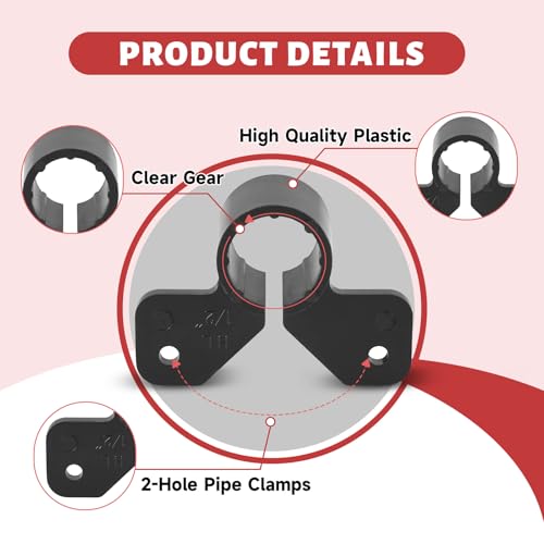 50 Piece EFIELD 1/2-inch Suspension Pipe Clamps For Pex, Copper, CPVC Pipe | PPSU1807060(50) - size: 1/2''-P50, style: Suspension