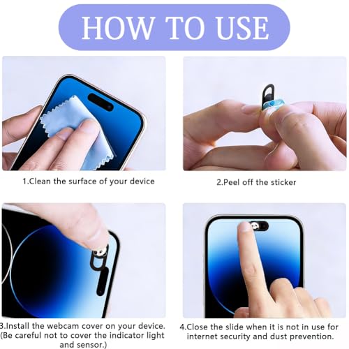 6Pcs 6 Styles Paw Print Cute Laptop Camera Cover 0.04 Inch Privacy Guard Accessories, Webcam Cover Slide Ultra Thin Protector Blocker for Desktop Computer Tablet Notebook Mini PC Office Use - color: Paw Print