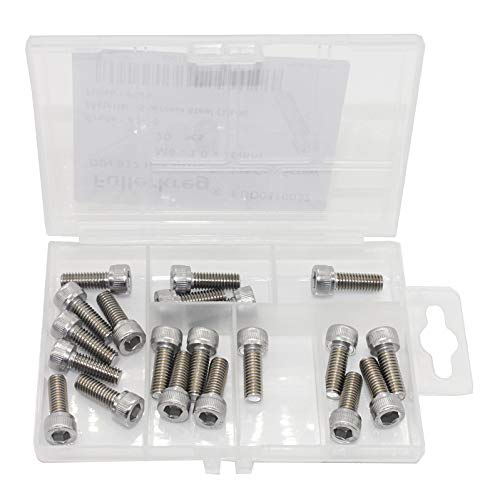 M6-1.0 x 12MM Socket Head Cap Screws,304 Stainless Steel, Quantity 20 - size: M6-1.0 x 12MM