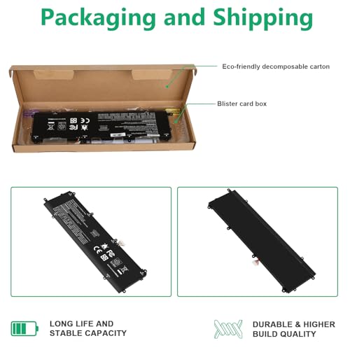 BN06XL L68299-005 Battery for HP Spectre X360 BN06XL 15 15-eb000 15-eb0xxx 15-eb1xxx 15-EB0053DX 15-EB0043DX 15-EB1043DX 15T-EB000 15T-EB100 15T-EB 15-EB Series BNO6XL BN06072XL L68235-1C1 11.55V - size: BN06XL 14.17 4.33 1.02
