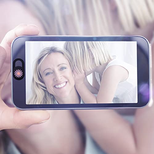 Webcam Cover Slide Ultra Thin Laptop Camera Privacy Daisy 6 Pack | 6 Pcs Cute Daisy, Ultra thin camera cover fit for Cell phone desktop tablet PC, front camera blocks webcam to protect privacy - color: 6 Daisy