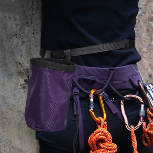Portable Chalk Powder Bag for Outdoor Climbing Activities with Large Capacity, Ergonomic Design, and Anti-Slip Features Made of Sturdy Oxford Cloth and Soft Fleece for Rock