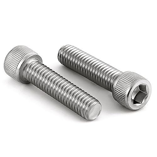5/16-18 x 1-1/4" (1/2" to 3" Available) Socket Head Cap Screws Bolts, Allen Socket Drive, Stainless Steel 18-8 (304), Fully Threaded, Bright Finish, Machine Thread, 10 PCS - size: 5/16-18 x 1-1/4"
