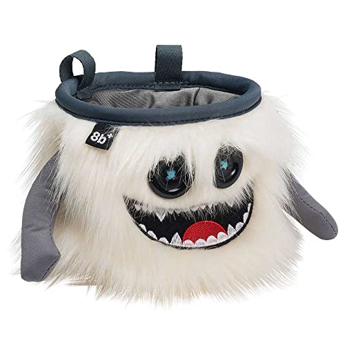 8BPLUS Chalk Bag for Rock Climbing and Bouldering, Chalk Pouch incl Belt & Biner – Cute Funny Character Design, Wide Opening, Gear with Personality, Gift for Climbers - style: MANNY