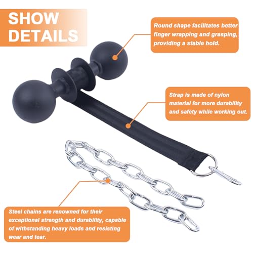 Forearm Strengthener & Wrist Roller - Forearm Exercise Wrist/Arm Blaster, Wrist Forearm Muscle Strength Training Grip Handle with Steel Chain for Gym and Home