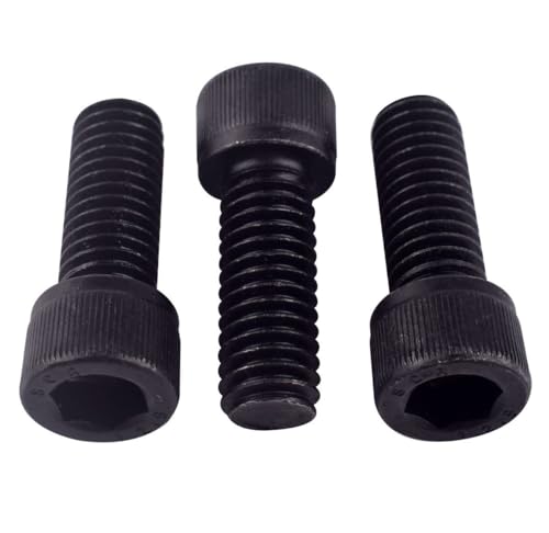 10Pcs 3/8-16 x 1-1/4" Socket Head Cap Screws Bolts, 12.9 Grade Alloy Steel Black Oxide Finish, Allen Hex Drive, UNC Coarse Full Thread - size: 3/8-16 x 1-1/4" (10PCS)