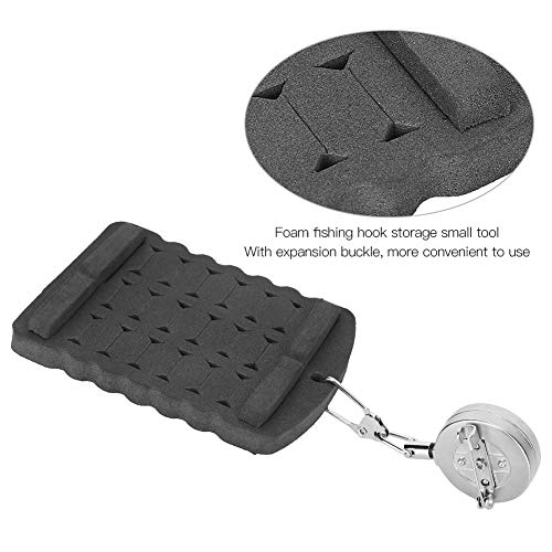 Fishing Hook Storage Foam Expansion Buckle Fly Hanging Board Accessory Lightweight Compact Convenient Fishing Enthusiasts Foam Size Approx 6.5x8.5cm