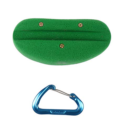 Atomik Rock Climbing Holds Screw-On Hula Hoop Holder in Green for Vertical Obstacle Courses