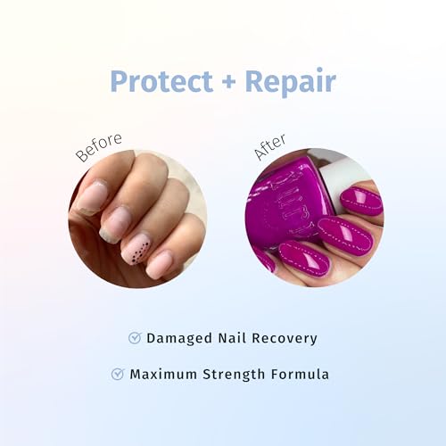 Duri Rejuvacote 1 Nail Growth System + 791 Berry Margarita Neon Purple Nail Polish Bundle - Nail Strengthener & Bold Semi-Matte Color Duo, Summer Manicure Set, 0.45 Fl Oz Each - color: Berry Margarita + Rejuvacote 1 (Pack of 2)