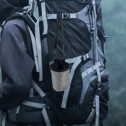 VICASKY Anti-Slip with Oxford, Fabric Outdoor Fleece for Wear-Resistant Chalk Bag Powder Storage Bag with D-Ring Rock Climbing Bouldering for Camping and Climbing Enthusiasts