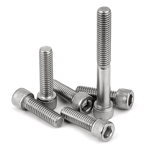 5/16-18 x 1-1/2" Socket Head Cap Screws Bolts, Allen Socket Drive, Stainless Steel 18-8 (304), Fully Threaded, Bright Finish, Machine Thread, Quantity 10 - size: 5/16-18 x 1-1/2"