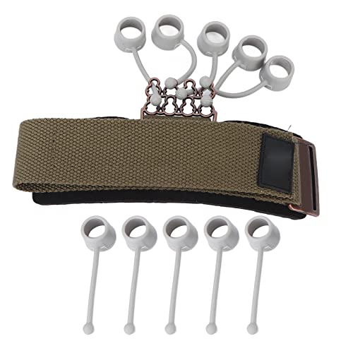 ZJchao Finger Strengthener, Silicone Finger Exerciser with Adjustable Wrist Strap, 6 Resistance Levels for Finger Flexion Extension Training, Hand Grip Strengthener for Rock Climbing, (20lbs Red) - size: 20 Pound Red