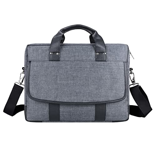 13" Daily Messenger Bag Compatible with MacBook Pro 13, Micro Brushed Twill Organizer with Tech Pockets Grey - size: 14.5 inches by 11 inches by 2 inches