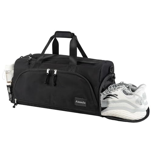 Gym Bag for Men & Women with Shoes Compartment and Wet Pocket Convertible Duffle Bag and Gym Backpack Waterproof Sports Duffel for Travel, Sports, Fitness & Workout