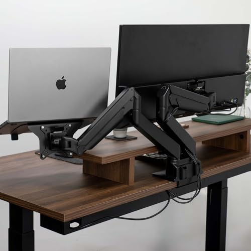 Desky Universal Laptop Mount - Adjustable VESA-Compatible Holder - Black - color: Black