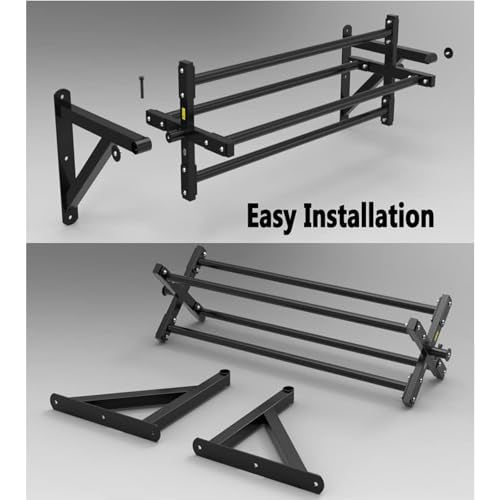 Rotating Parallel Bars for Rock Climbing, Wall Mounted Pull-Up Bar, Indoor Strength Training Fitness Equipment, Maximum Load Capacity 300 Kg
