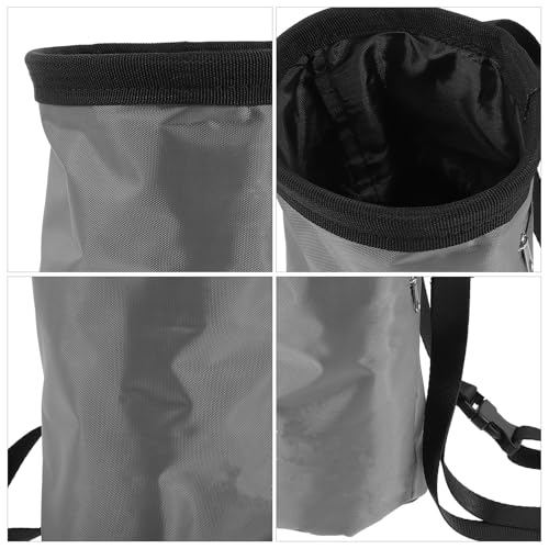 Wear-Resistant Chalk Bag for Rock Climbing and Mountaineering with Anti-Slip Powder Storage, Oxford Fabric and Fleece Material, Sturdy Outdoor Climbing Powder Storage Bag