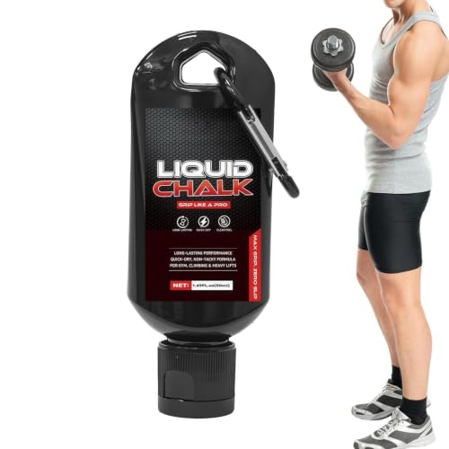 Liquid Gym Chalk 50ml Weightlifting Grip Support | Rock Climbing Chalk for Men Women Powerlifters Weightlifters Athletes Gymnasts Trainers Competitors Gym Studio Bouldering