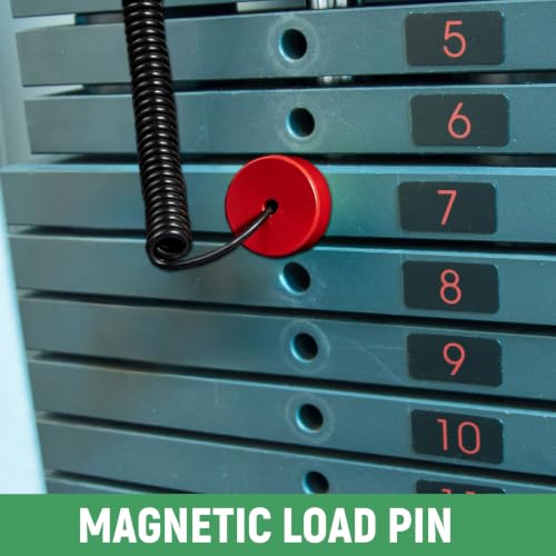NQEUEPN 2pcs Weight Stack Pin, Universal Weight Selector Pin | 1cm/0.4in Weight Stack Pin Weight Lifting Machine Pins Replacement with Pull Rope for Home Gym Exercise Machine Accessories