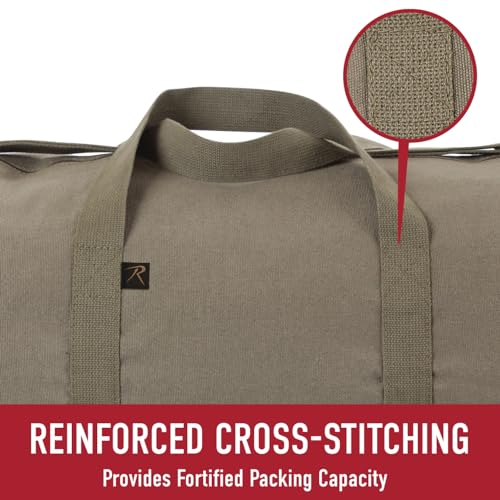Rothco Heavy-Duty Canvas Shoulder Duffle Bag - Rugged Travel Gym Gear Equipment Bag - color: Multi, size: 19 Inches