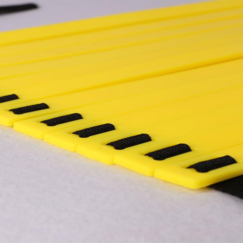 Training Ladder Nylon Rope PP Rope Spacing Speed Footwork Practice Equipment 4m/13.12ft 8 Rung for Soccer, Football, Basketball, Drills - size: 8m / 26.25ft 16 Rung