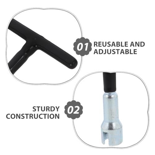 4pcs Metal Wing Nut Driver Tool with T Handle, Eye Screw Installation Tool for Manual Screw Hook and Hook Bolt Fastening, Handheld Wing Nut Hand Driver for Home and Workshop Use